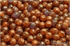 Meloun - melon bead 6 mm, Orange+Crystal, Senegal Purple, 30 ks Meloun - melon bead 6 mm, Orange+Crystal, Senegal Purple, 30 ks