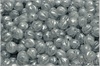 Meloun - melon bead 6 mm, Crystal, Silver Wash, 30 ks Meloun - melon bead 6 mm, Crystal, Silver Wash, 30 ks