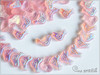 Ptáček holubice - Dove Bird 10x16 mm, Transparent Pink AB, 2 ks Ptáček holubice - Dove Bird 10x16 mm, Transparent Pink AB, 2 ks