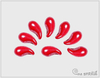 ZoliDuo Left - levé - Opaque Red White Luster, 20 ks ZoliDuo Left - levé - Opaque Red White Luster, 20 ks